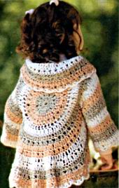 Круглое болеро для девочки «Осень – весна»