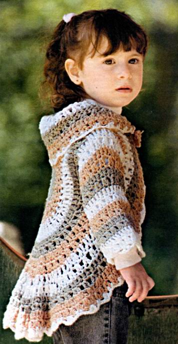 Круглое болеро для девочки «Осень – весна»